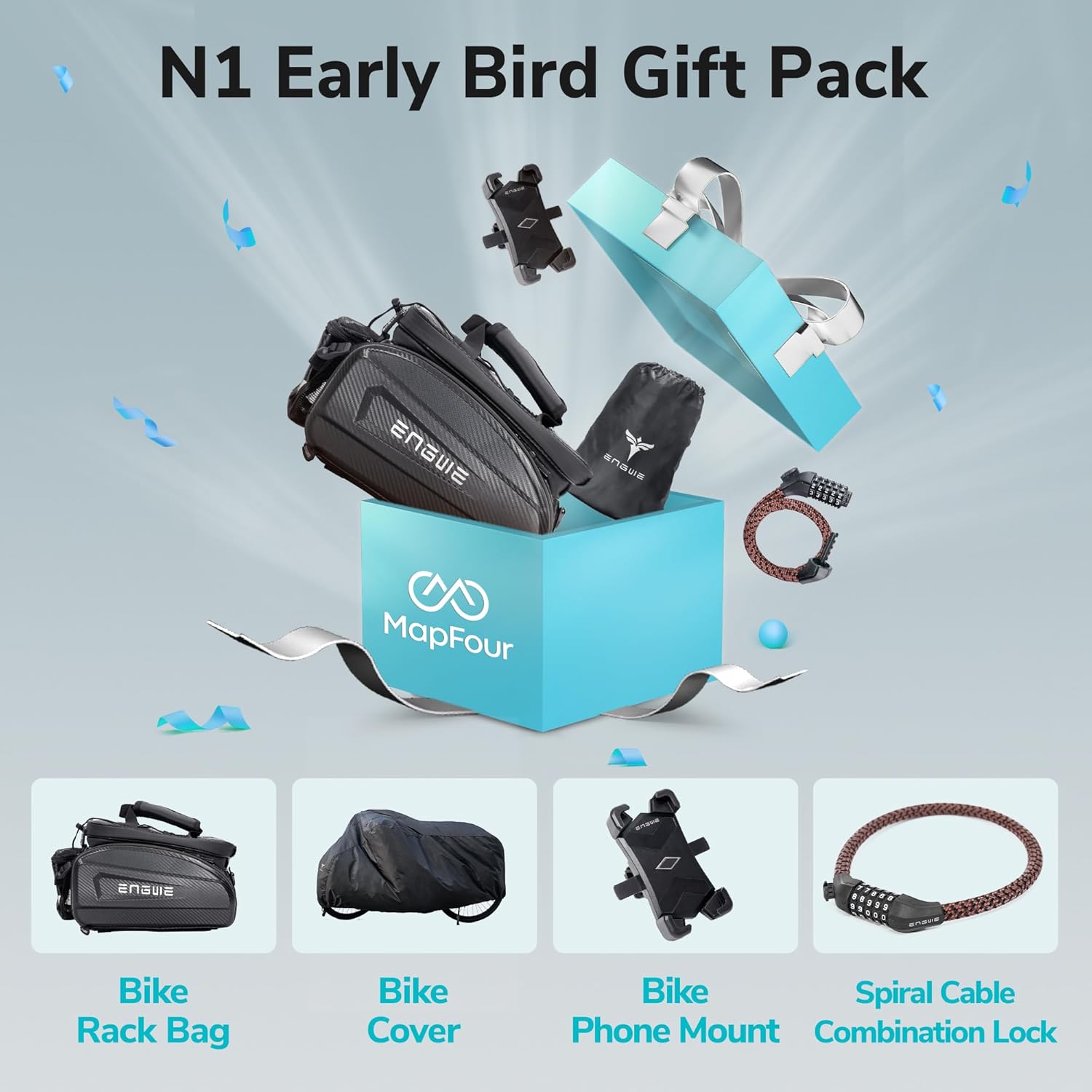 Velo Electrique-Vélo électrique avec Batterie 36V 10Ah, VTT Homme Adulte avec Support de Couple, Transmission à 7 Vitesses avec APP et Bluetooth, BIS 100km,N1 AIR Vert