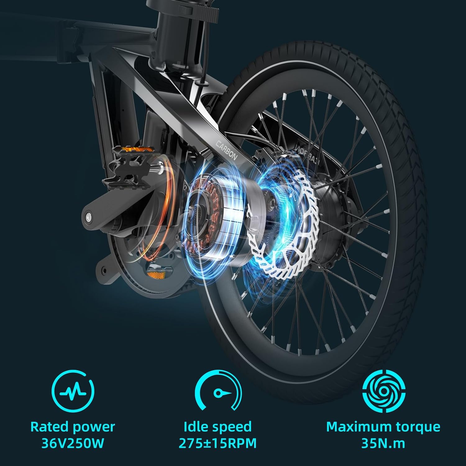 Vélo électrique Pliable ADO AirCarbon 20″ pour Adultes, Ultra Léger 14,5 kg, Transmission par Courroie, Mmoteur Bafang, Modes ECO et Sport, GPS, LCD, Application, Autonomie Jusqu'à 100 km Kaki