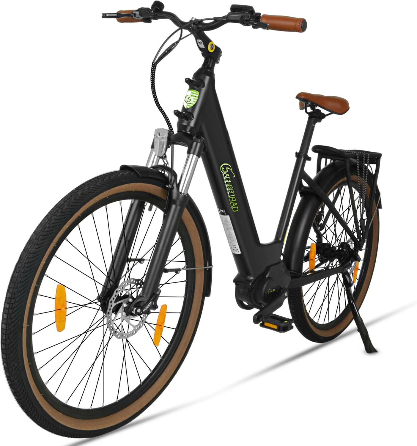 Velo Electrique Adulte C5 Centro - VAE SUV Urbain avec Transmission par Courroie - Cadre Bas et Moteur Central 70Nm - Capteur de Couple et Alarme Antivol - VTC 27.5"