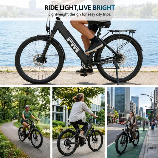 Vélo Électrique 27,5 Pouces, Moteur 250W, Batterie Amovible 36V 13Ah, Shimano 7 Vitesses, Freins à Disque, Écran LCD, Assistance 25 km/h, VTT Adulte Mixte Ville et Loisirs Noir