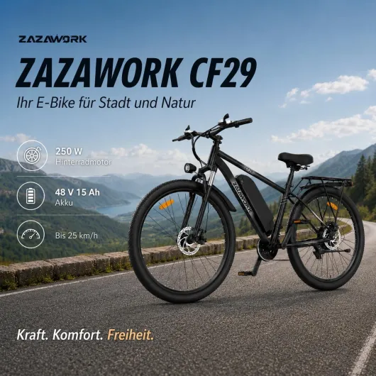 C29pro Vélo Électrique Adulte,Batterie Amovible 48V 15Ah,Moteur Tout-Terrain,VTT 21 Vitesses,Frein à Disque hydraulique,Écran LCD Intelligent,Éclairage LED Haute Luminosité.