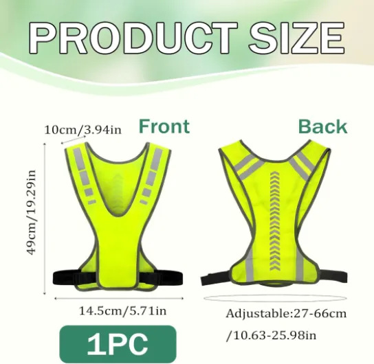 Gilet Jaune Adulte Réfléchissant Haute Visibilité, Gilet de Sécurité Fluorescent Réglable et Respirant Running Homme Femme Gilets Fluorescent de Sécurité pour Vélo Moto Voiture Jogging et Travail