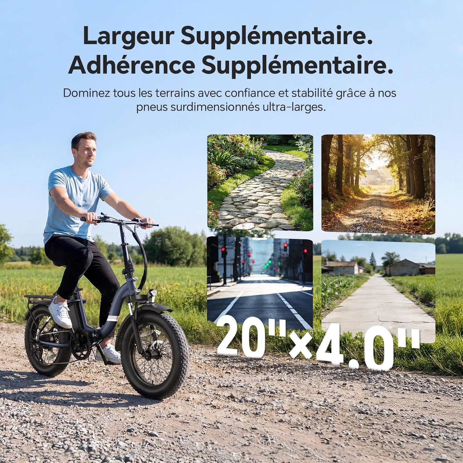 S2/ S2 Pro Vélo Électrique Pliable Tout-Terrain, 20"×4.0" Fat Tire, 150KM Autonomie, Batterie 720Wh Amovible, Moteur 250W Vélo Électrique Gros Pneu 7 Vitesses, E-Bike Urbain pour Adulte S2-Noir-55NM