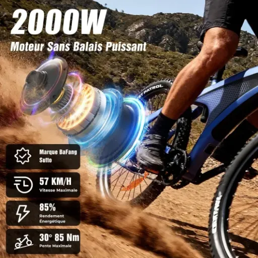 Test HX Q5 Shark : un VTT électrique costaud pour le quotidien et les chemins