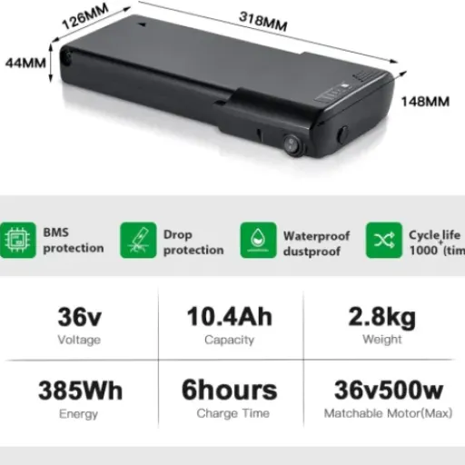 Test YOSE POWER 36V 10.4Ah : une batterie de rechange correcte qui fait le job sans miracle