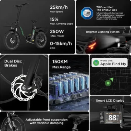 Test HITWAY BK6SL1 : le vélo électrique pliant costaud pour la ville (mais pas si léger que ça)